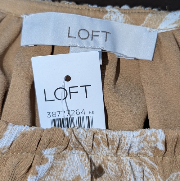 Loft Floral Side Tie Bubble Top - Picture 14 of 16